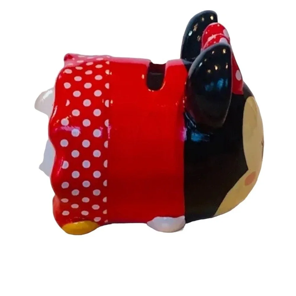 Minnie Mouse bank Walt Disney stackables Fab-Ny miniature ceramic figurine‎ bows